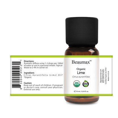 Lime Organic Essential Oil (Citrus Aurantifolia) 10ml