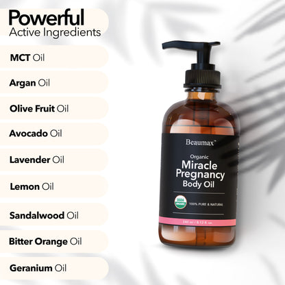 Organic Miracle Pregnancy Body Oil 240ml / 8.12fl.oz.