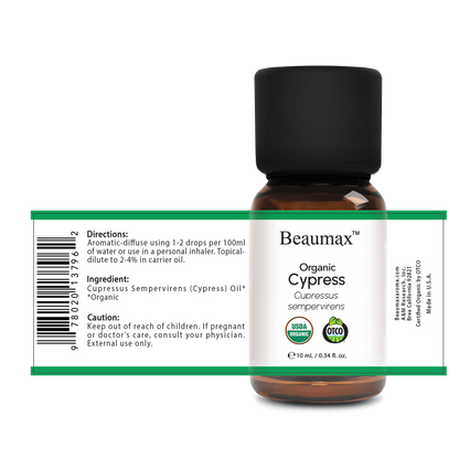 Cypress Organic Essential Oil (Cupressus Sempervirens) 10ml