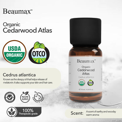 Huile Essentielle Bio de Cèdre de l'Atlas (Bois de Cedrus Atlantica) 10 ml