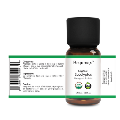 Eucalyptus Organic Essential Oil (Eucalyptus Radiata) 10ml