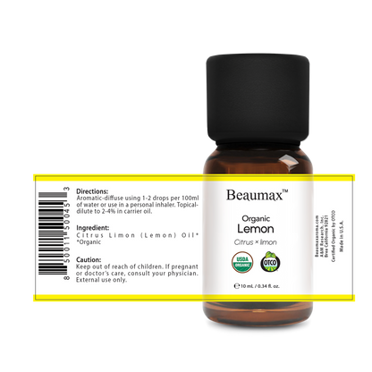 Lemon Organic Essential Oil (Citrus x Limon) 10ml