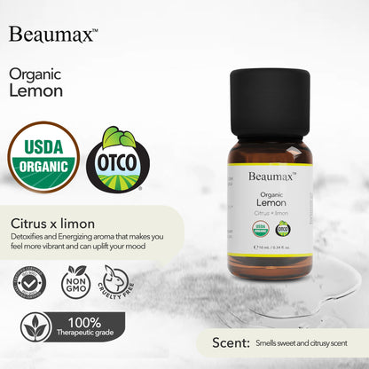 Lemon Organic Essential Oil (Citrus x Limon) 10ml