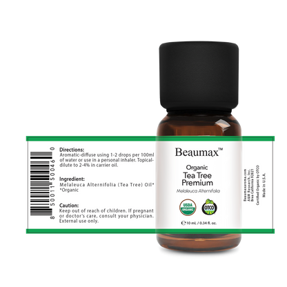 Tea Tree Premium Organic Essential Oil (Melaleuca Alternifolia) 10ml