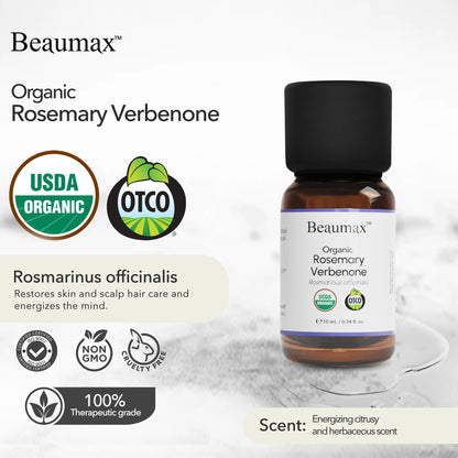 Rosemary Verbenone Organic Essential Oil (Rosmarinus Officinalis) 10ml